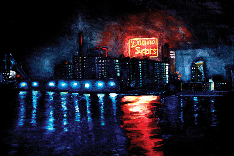 Brian Vogt Domino Sugars Oil Painting