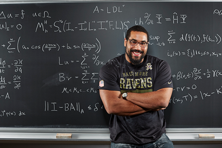 John Urschel chalkboard