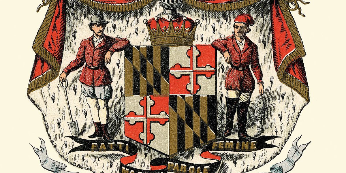 Maryland flag coat of arms