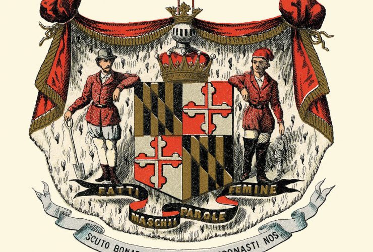 Maryland flag coat of arms