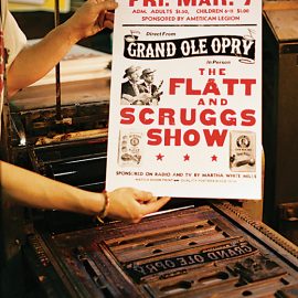 Poster-making process 8  photo courtesy of the Country Music Hall of Fame and Museum