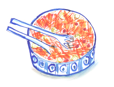 carrot salad illustration