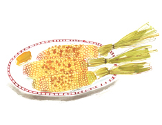 corn on the cob illustration
