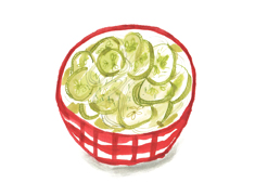 cucumber salad illustration