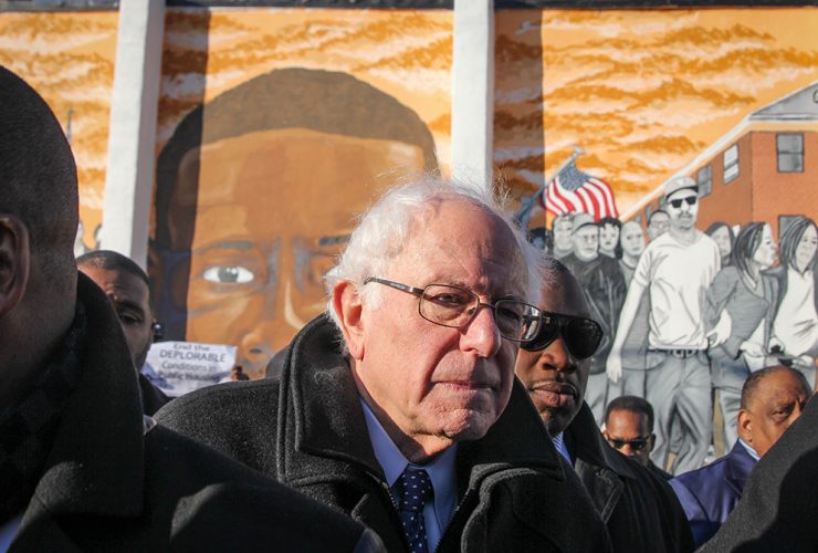 Bernie Sanders Baltimore Mural