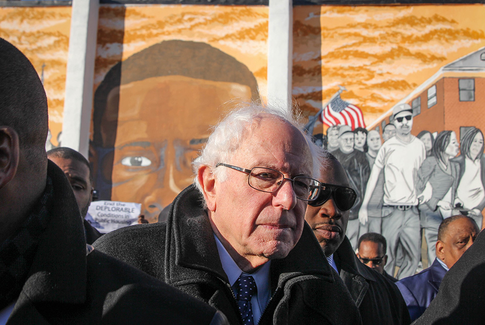 Bernie Sanders Baltimore Mural