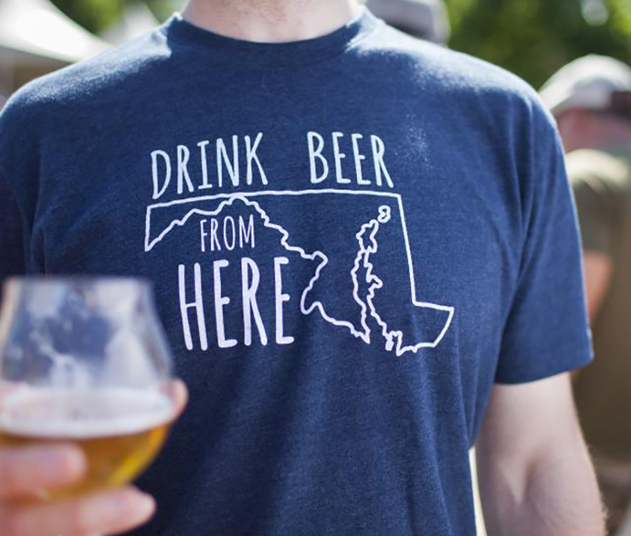 Drink Beer Maryland Tshirt 0