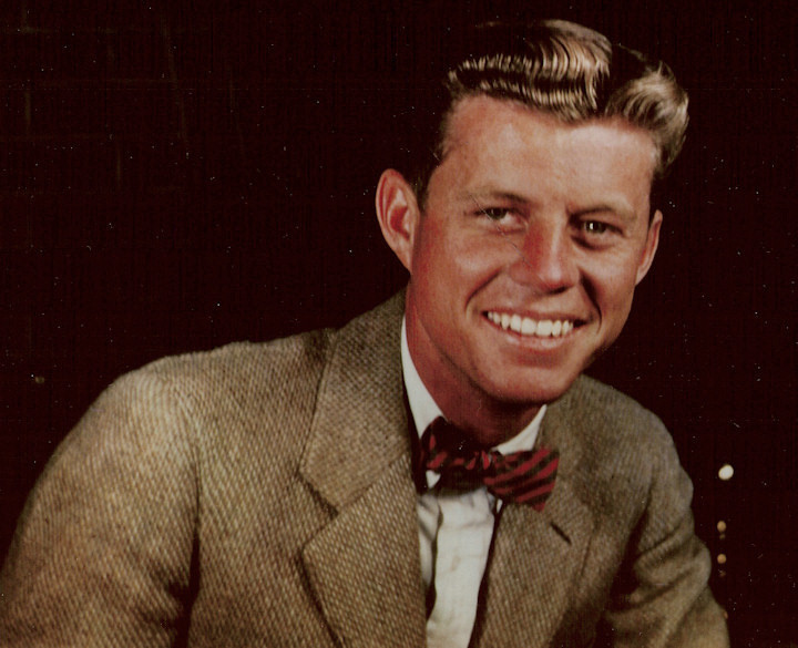 Jfk At 23 Color Portrait