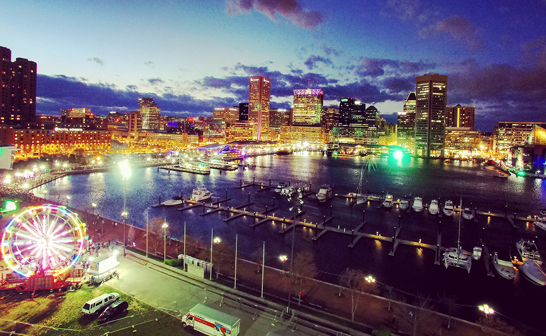 Light City Baltimore Skyline