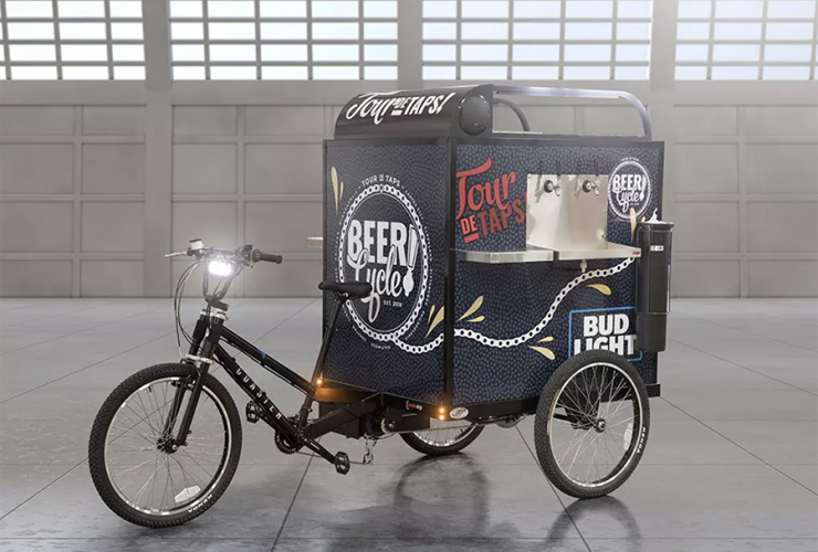 Ravens beer bikes