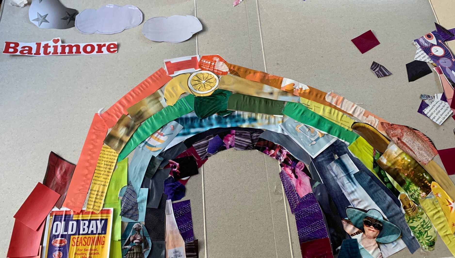 How to Create Rainbow Collages Using Old Issues of Baltimore Magazine