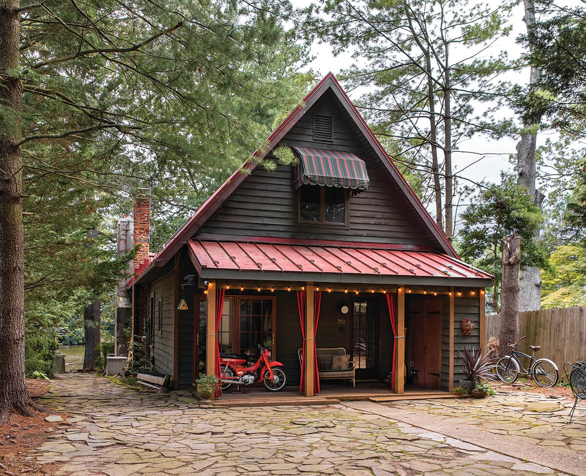 Take a Look Inside This Rustic A-Frame Renovation on Cypress Creek