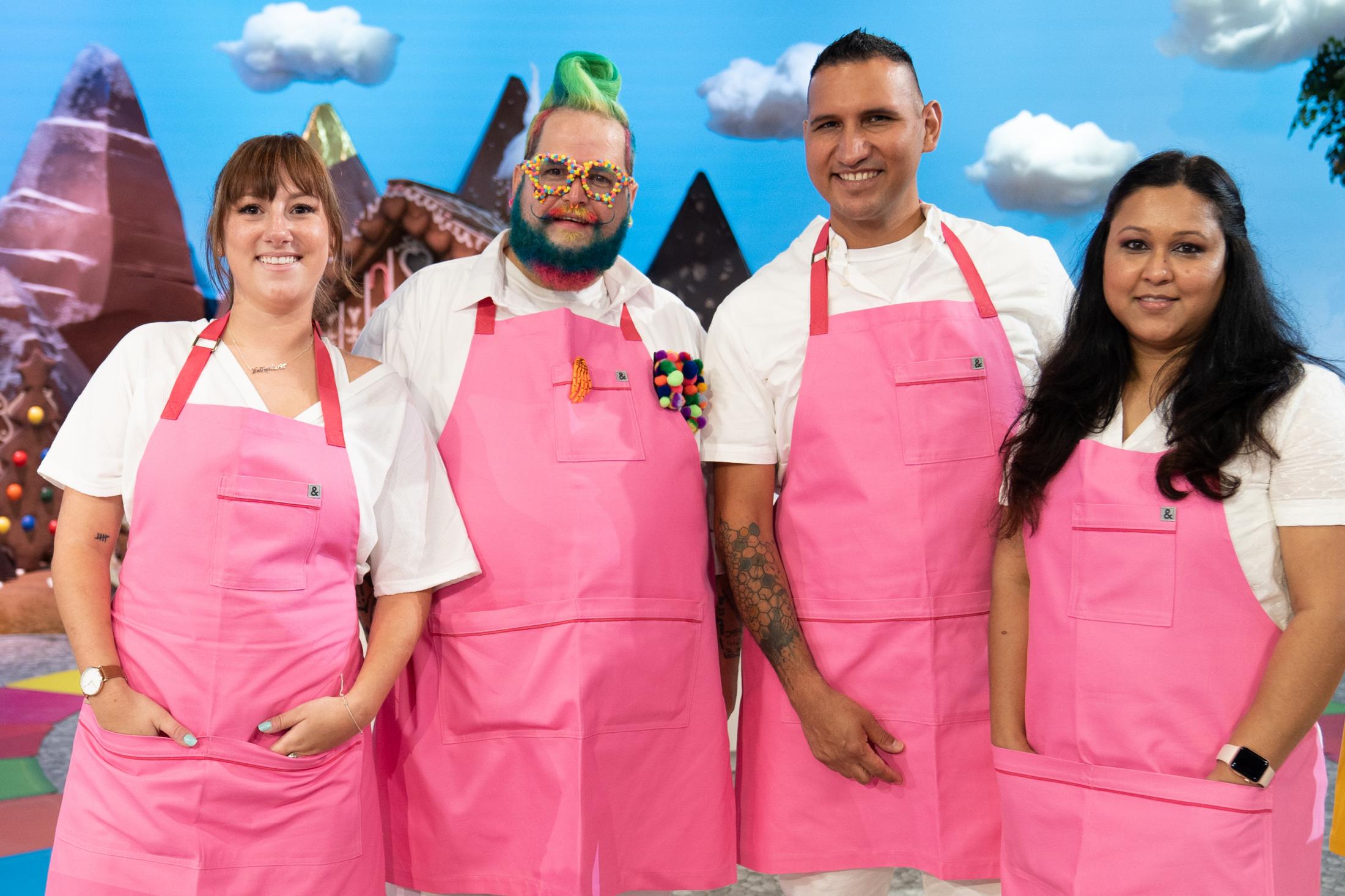 Players Andrew Fuller, Mona Marwaha, Alexis Nicole and Robert Nieto as seen on Candy Land (1)