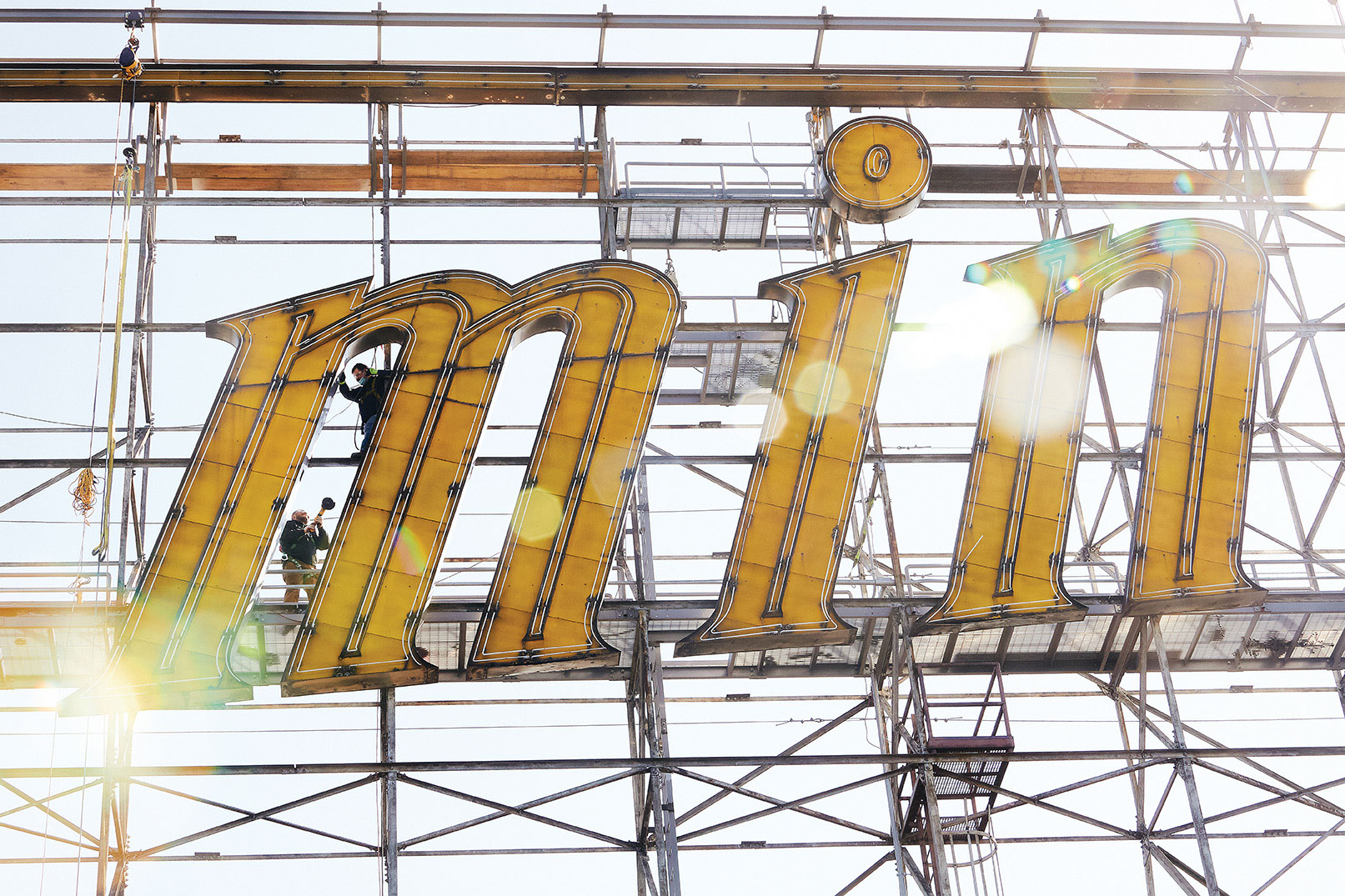 Domino Sugar Sign Removal, Justin Tsucalas