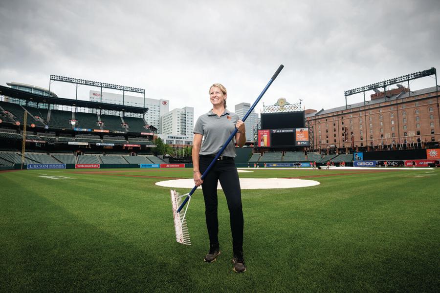 Orioles Head Groundskeeper Nicole Sherry is in a League of Her Own