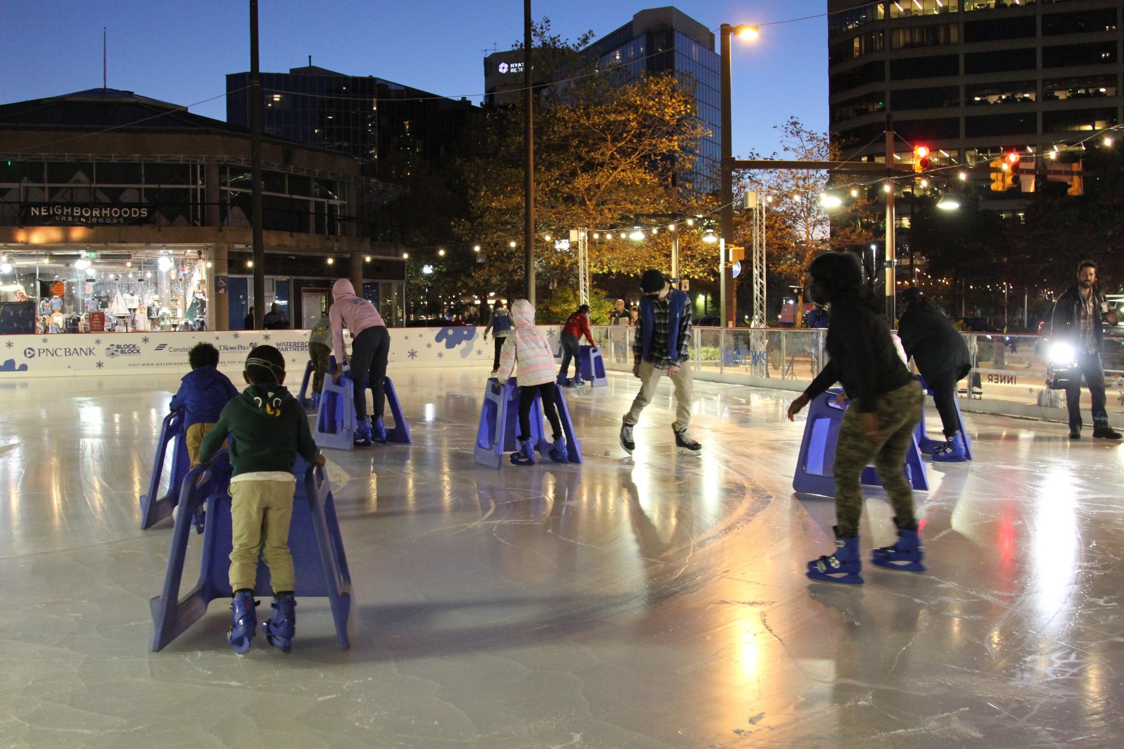 The Inner Harbor Ice Rink Makes a Comeback After Last Year’s Break