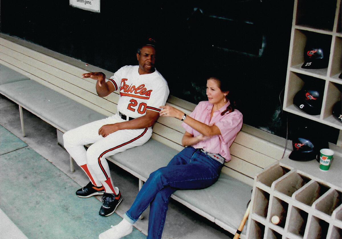 Frank Robinson & JMS 1989 Memorial Stadium photographer Tom Sullivan_CMYK
