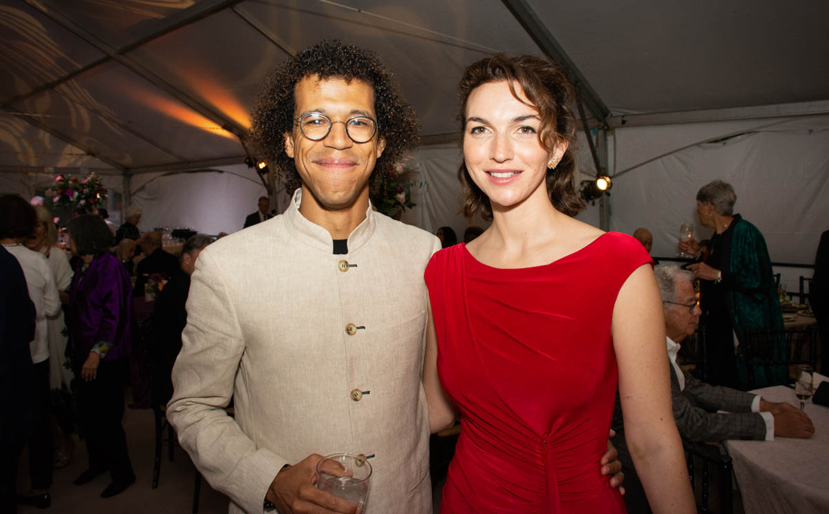 Left to right: Jonathon Heyward, BSO music director; Millie Heyward, singer