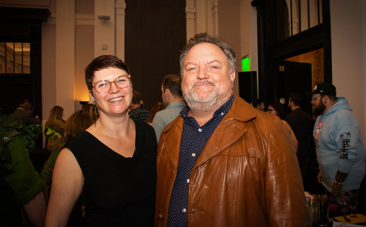 Left to right: Kat Giordano, archivist; Joseph Giordano, photographer