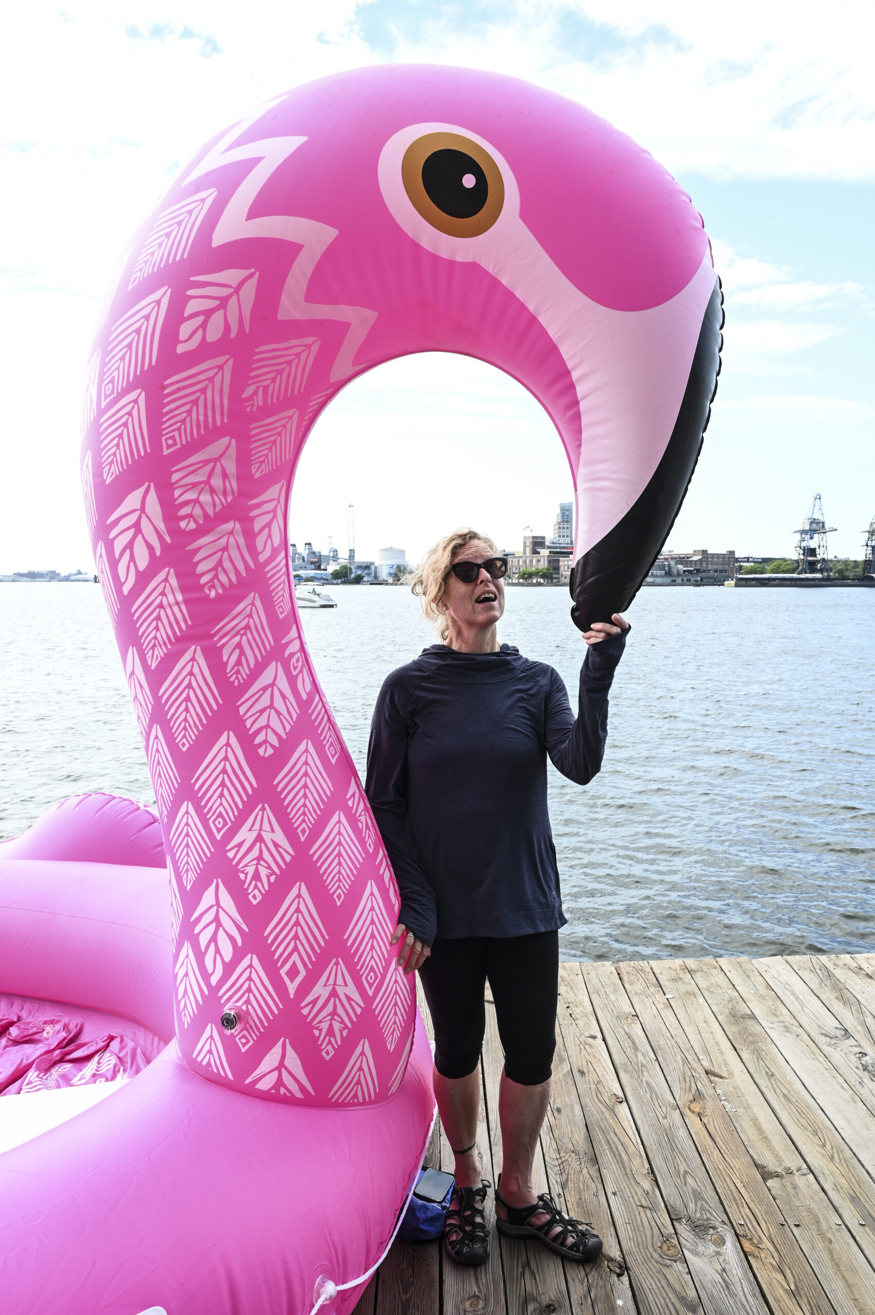 Baltimore Magazine research editor Amy Scattergood takes the plunge into the harbor