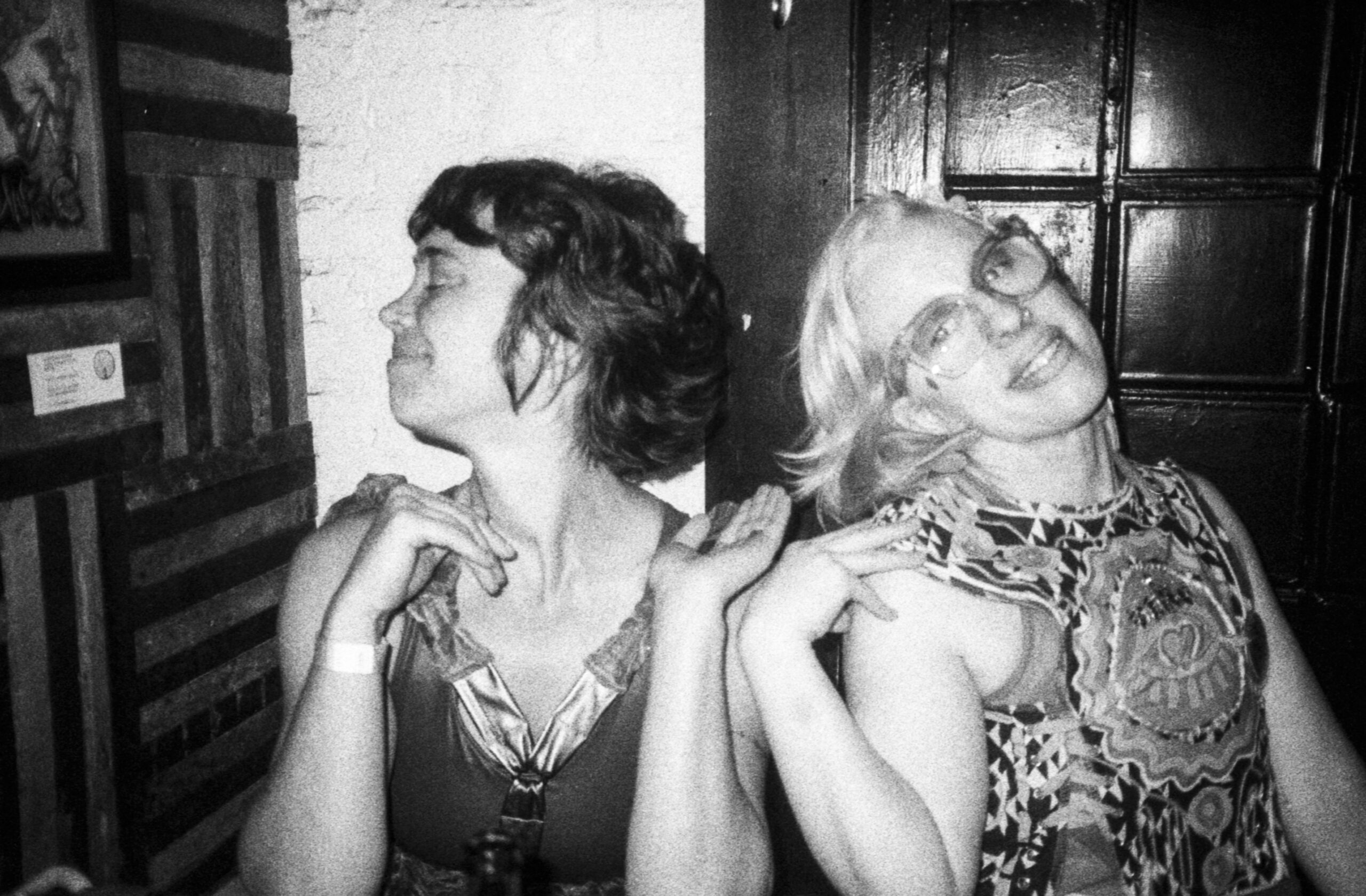 Revelers at The Royal Blue bar on Saturday night