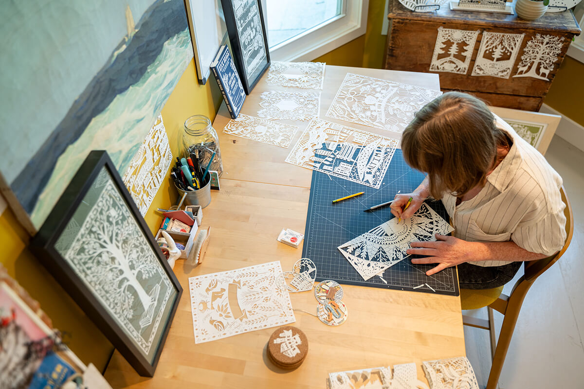 Inside Annie Howe Papercuts' Lauraville Studio