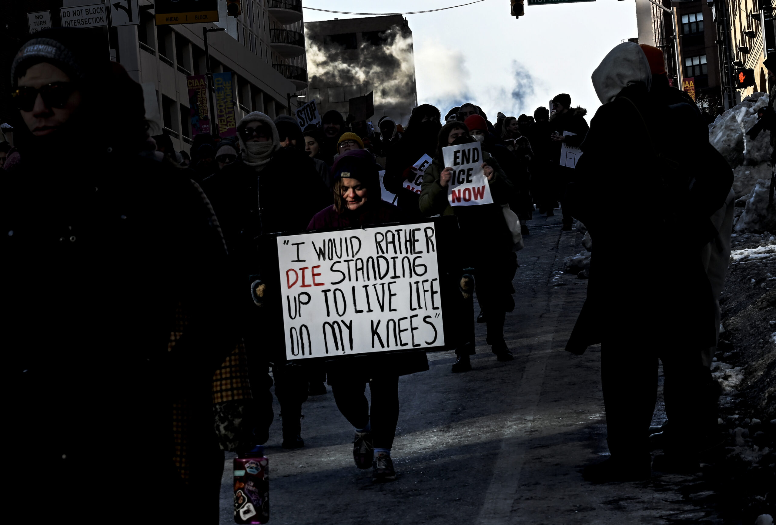 Hundreds turned out for Baltimore's participation in a nationwide General Strike.