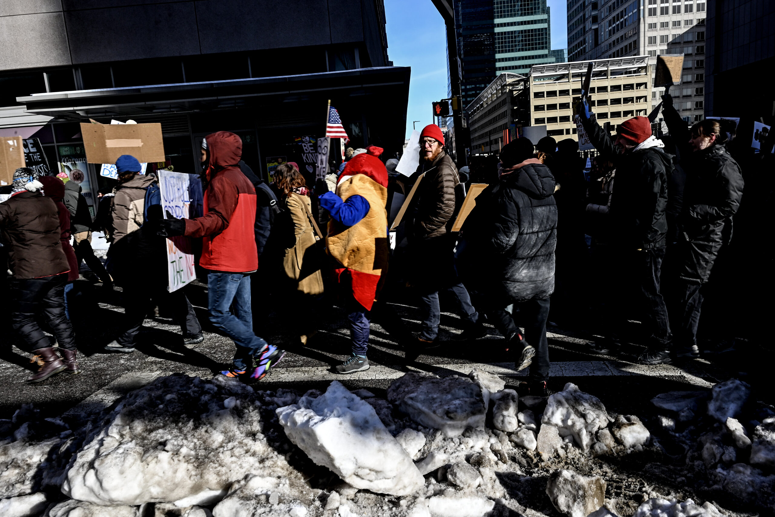Hundreds turned out for Baltimore's participation in a nationwide General Strike.