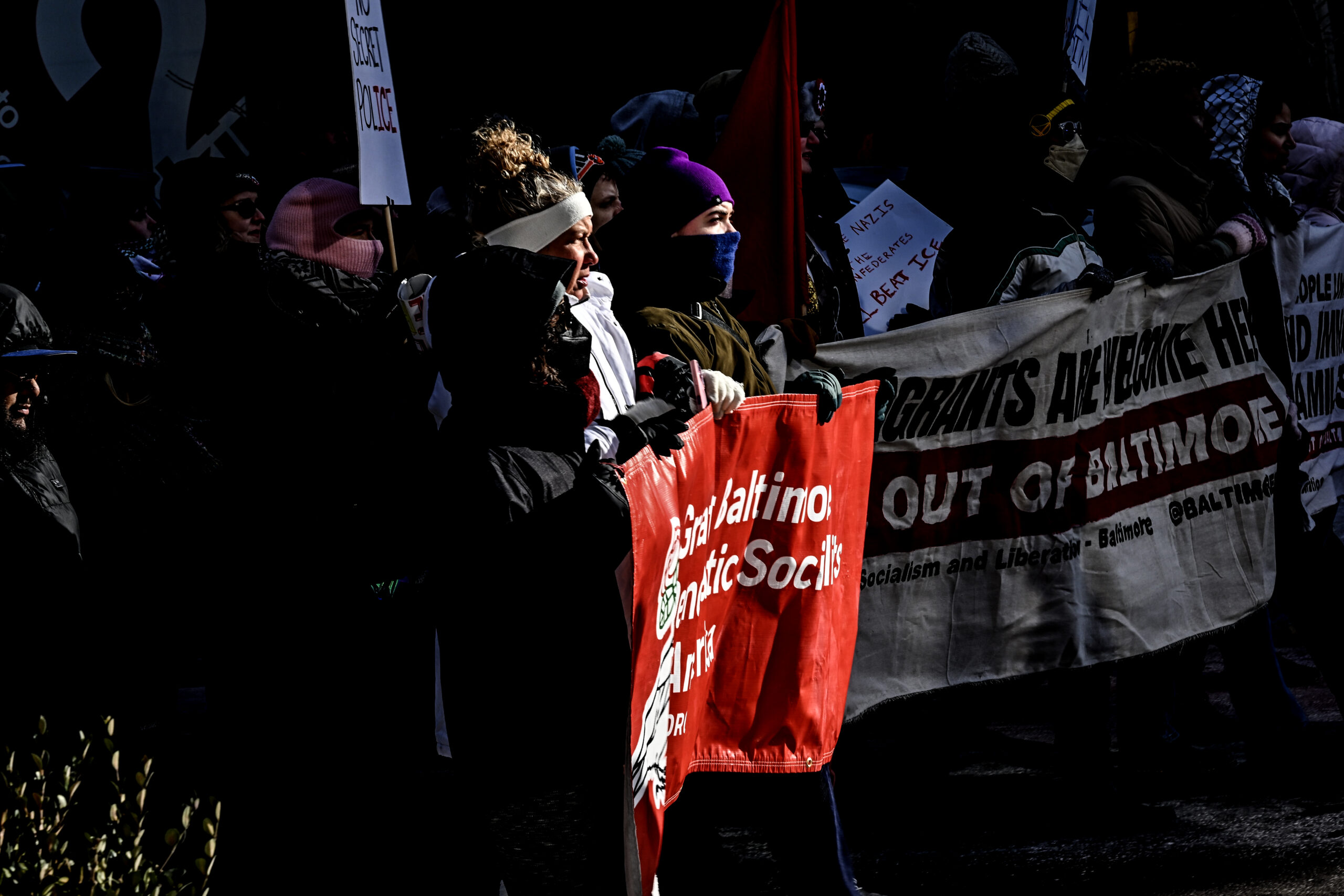 Hundreds turned out for Baltimore's participation in a nationwide General Strike.