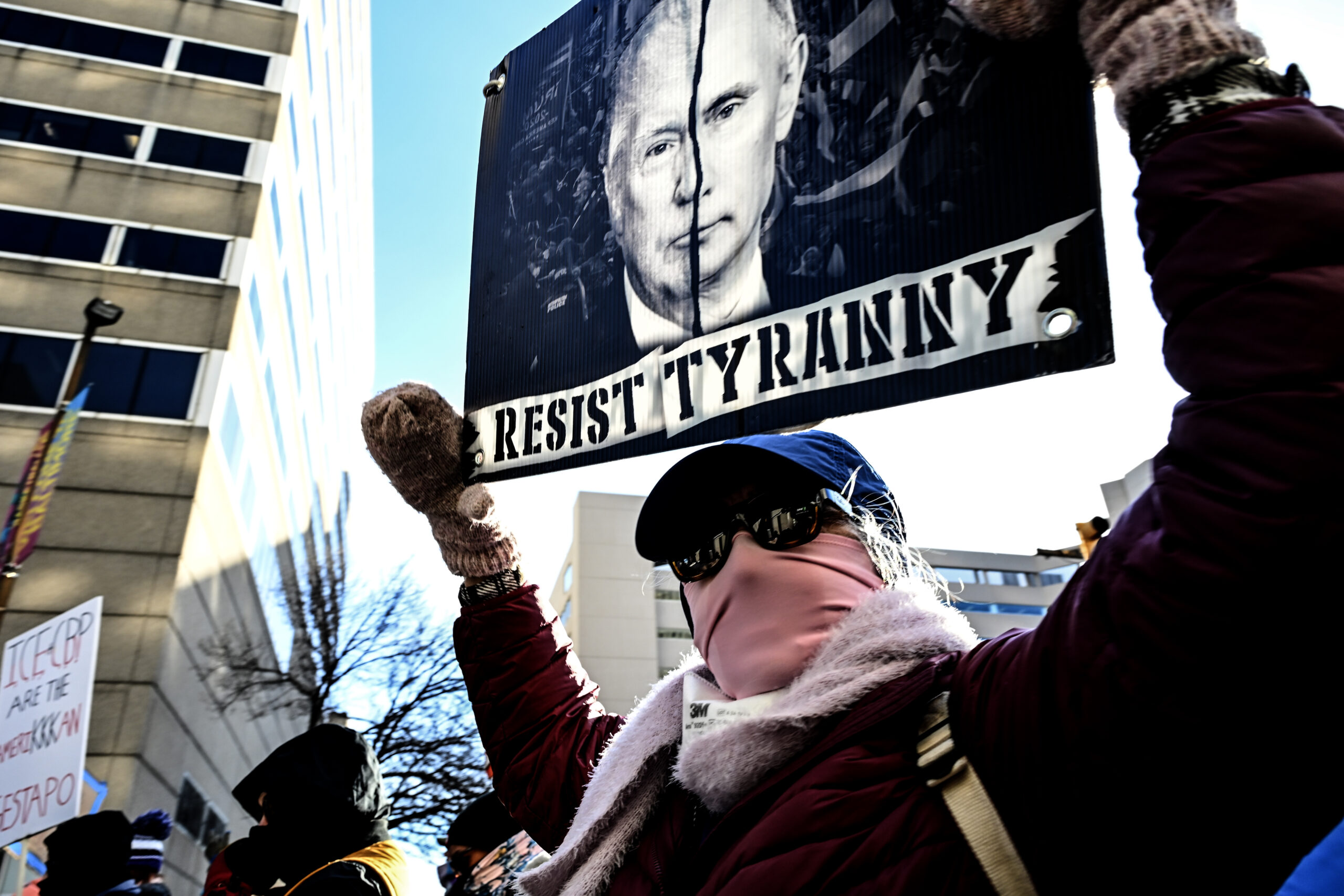 Hundreds turned out for Baltimore's participation in a nationwide General Strike.