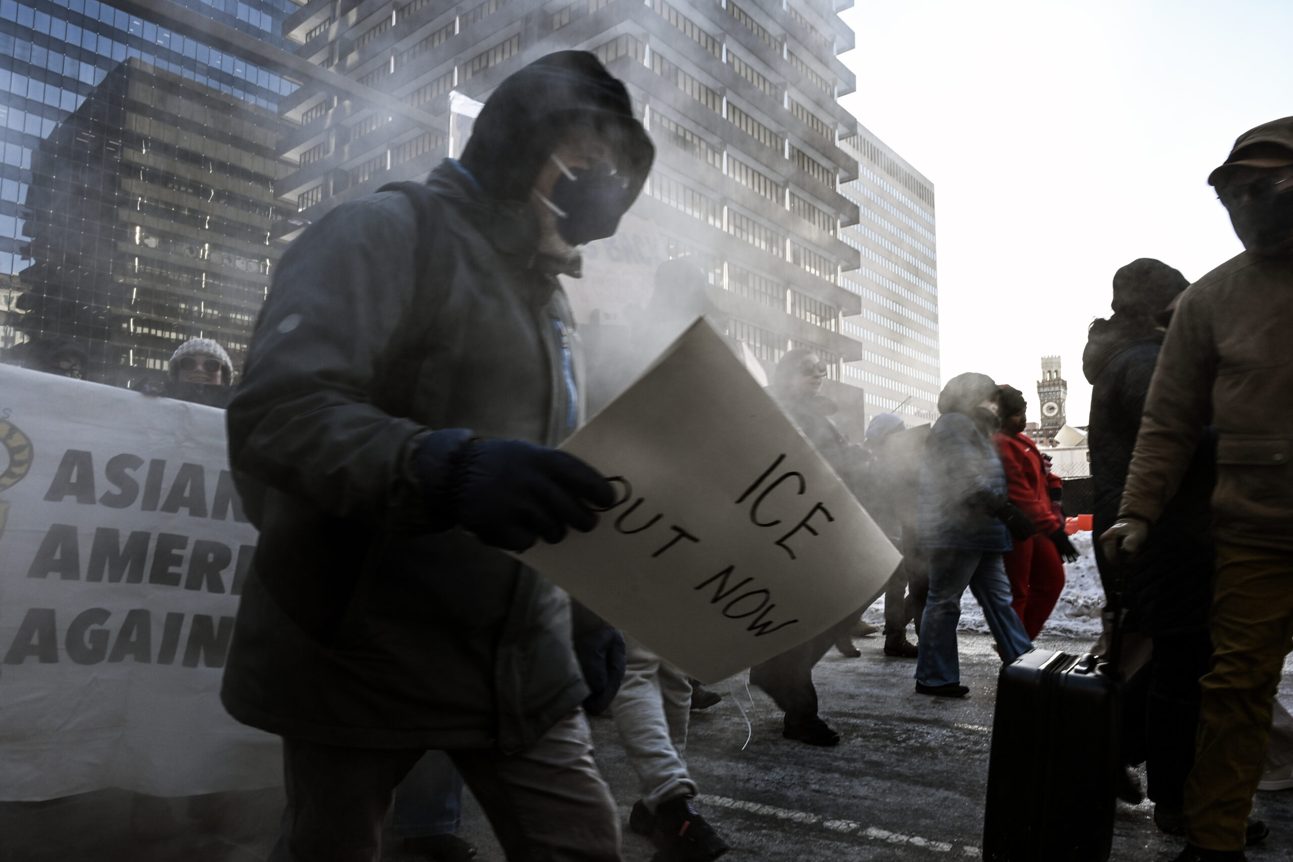Hundreds turned out for Baltimore's participation in a nationwide General Strike.